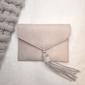 Leather Tassel Anthropologie Clutch